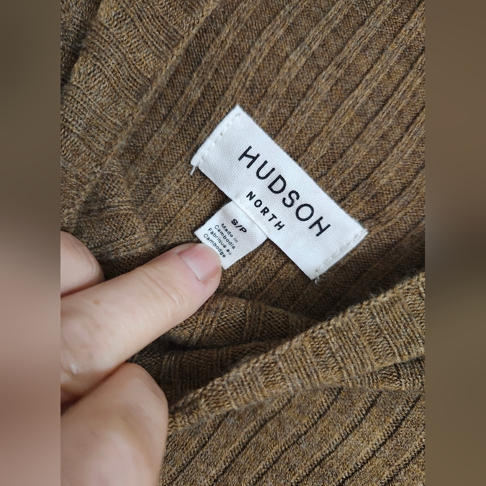 Hudson North Brown Knit Sweater Dress.
